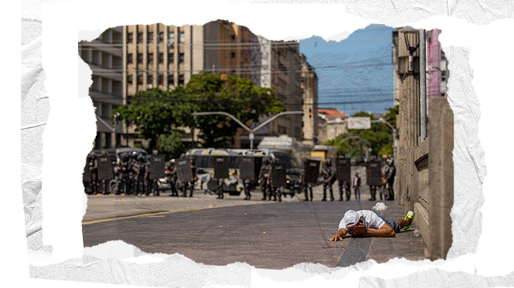 Daniel Campelo trabajaba como obrero adhesivo y resultó herido cuando pasaba por la protesta en Recife, Pernambuco | Foto: Hugo Muniz