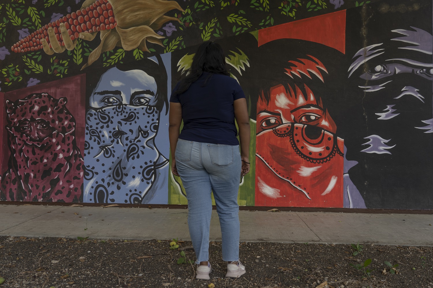 Sarahí de Ocampo una de las jovenes detenidas por policías municipales de Tuxtla, Chiapas, el 18 de mayo del 2021, Sarahí estudia en la Normal Rural Mactumactzá | Foto: Mónica González